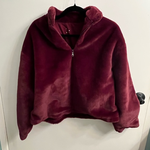Plush Burgundy Pullover - Picture 2 of 9